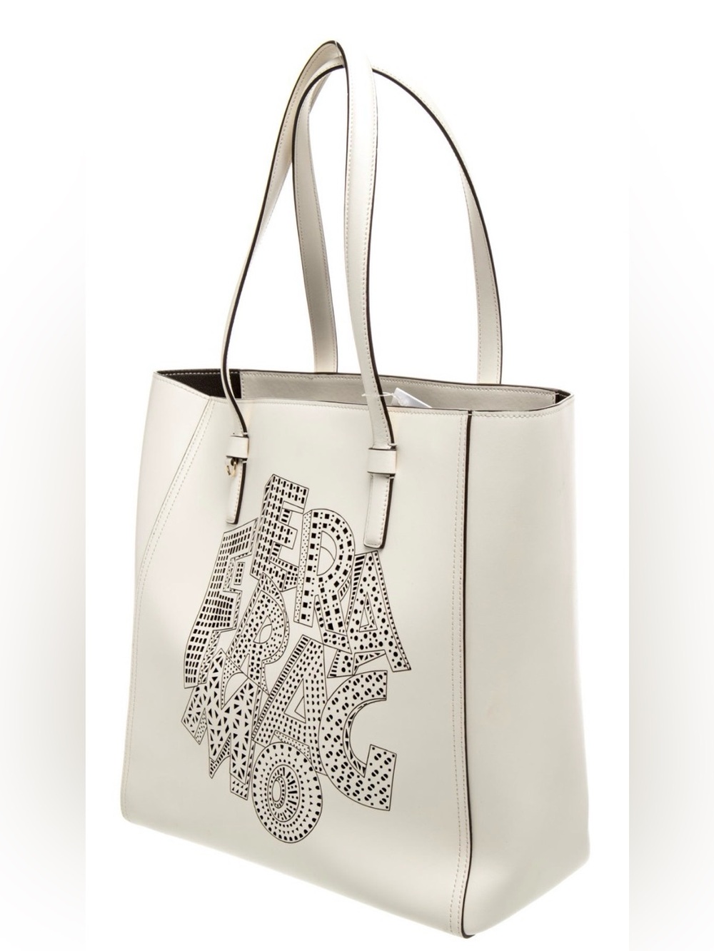 Ferragamo Bonnie Leather Tote Bag - White (NWT) - Picture 7 of 9